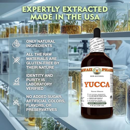 Yucca (Yucca Glauca) Dry Root Glycerite, Made in Hawaii, All Natural, Vegan, Lab Tested Alcohol-Free Liquid Extract - 2 fl.oz - Thumbnail 4