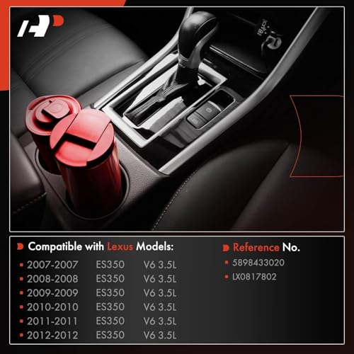 Portavasos negro compatible con Lexus ES350 2007-2012 miniatura 2