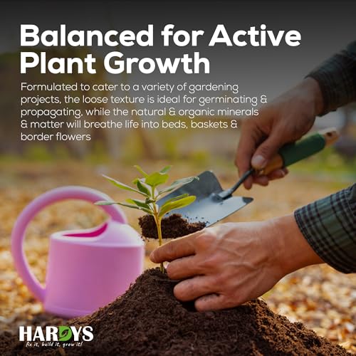 Hardys 60L Multi Purpose Compost - Potting & Seed Compost for Outdoor Plants | All Purpose Indoor Plants Potting | Nutrient Rich Fertiliser for Garden, Pots, Planter Beds - Image 5