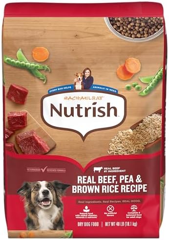 Nutrish Rachael Ray Adult Dry Dog Food Real Beef, Pea & Brown Ric...