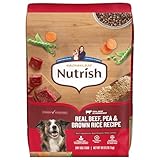 Nutrish Rachael Ray Adult Dry Dog Food Real Beef, Pea & Brown Rice Recipe, 40 lb. Bag (Packaging May Vary)