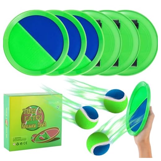 Beach Toys, Toss and Catch Ball Set, Outside Games, Pool Toys for Kids