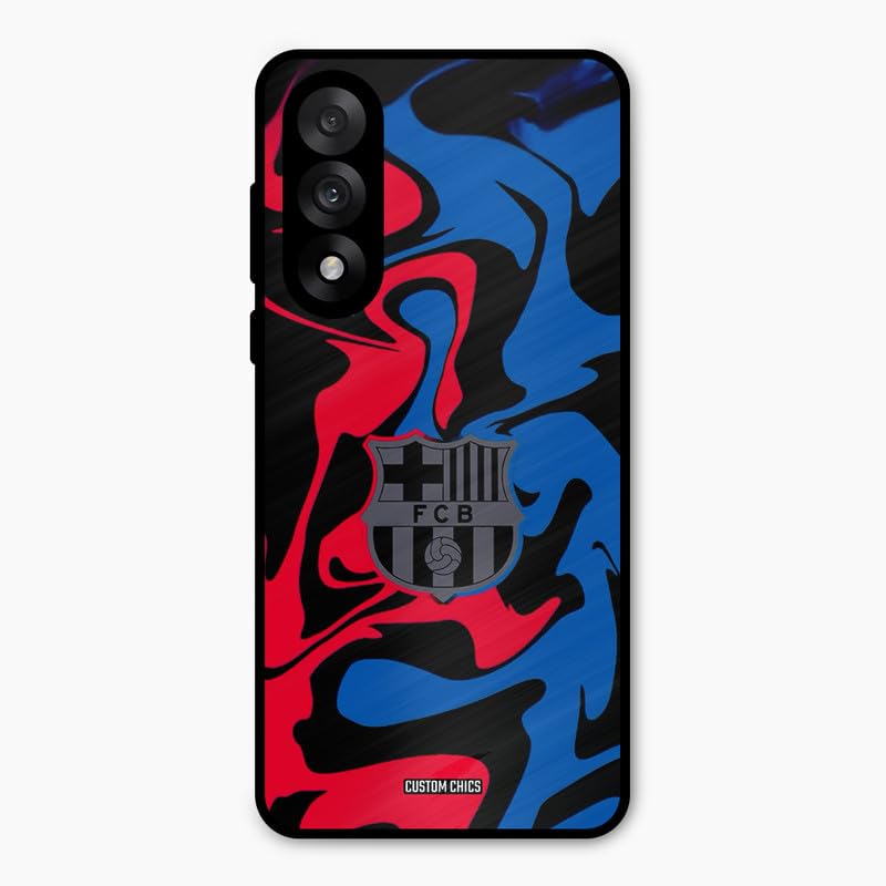 Image of PrintShield FC Barcelona Comic Back Cover for Oneplus Nord 5, Shockproof Printed Phone Case with Soft TPU Sides & Anti-Slip Grip