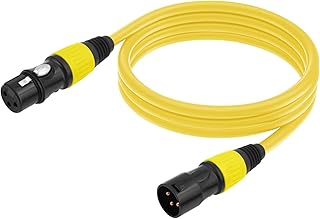Cable de conexión de 3 pines chapado en oro de 3 pines con carcasa de color para mezcladores y micrófonos