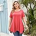 LARACE Womens Swing Tunic Tops Loose Fit Comfy Flattering T Shirt
