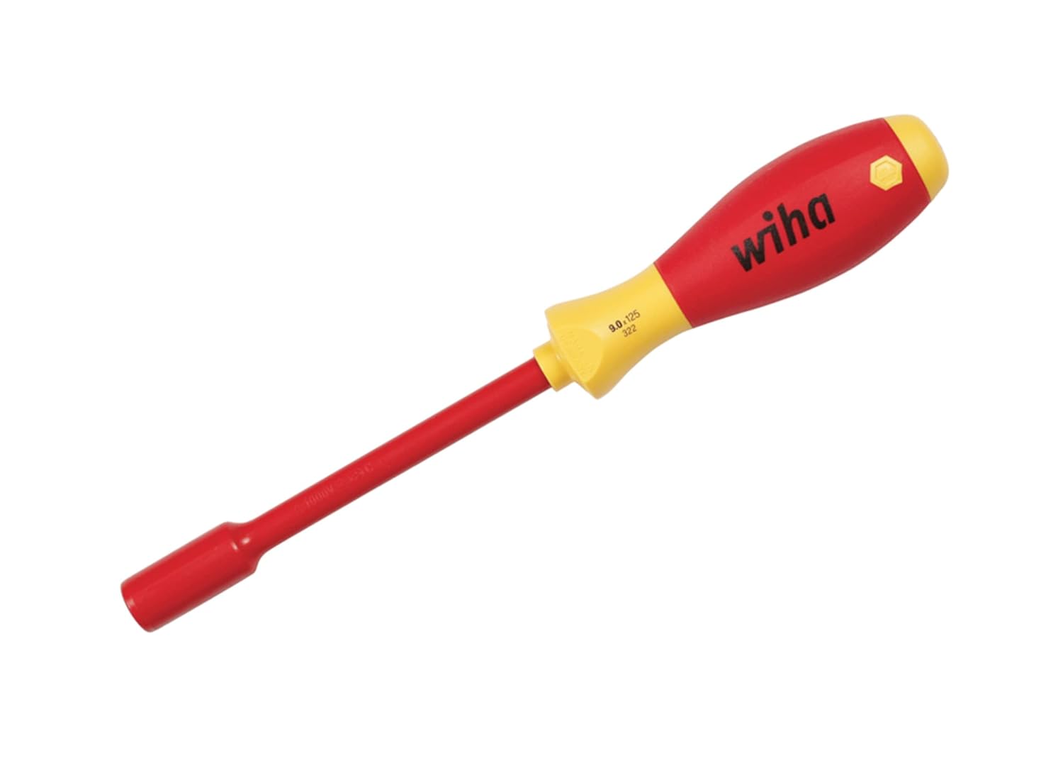 Wiha 32267 Insulated Nut Driver, 1000 Volt, 5/16 x 125mm