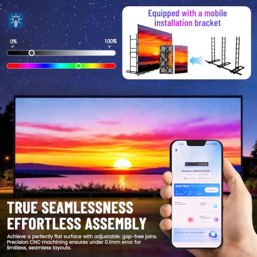 Image of LED Display Wall Panel 3840Hz High Refresh Rate P2.9 P3.9 P4.9 P6 IP65 Aluminum Cabinet,for Stage, Wedding Parties, Exhibitions, and Event Broadcasts,P4.81:24:50 * 100cm(1.64ft*3.28ft)