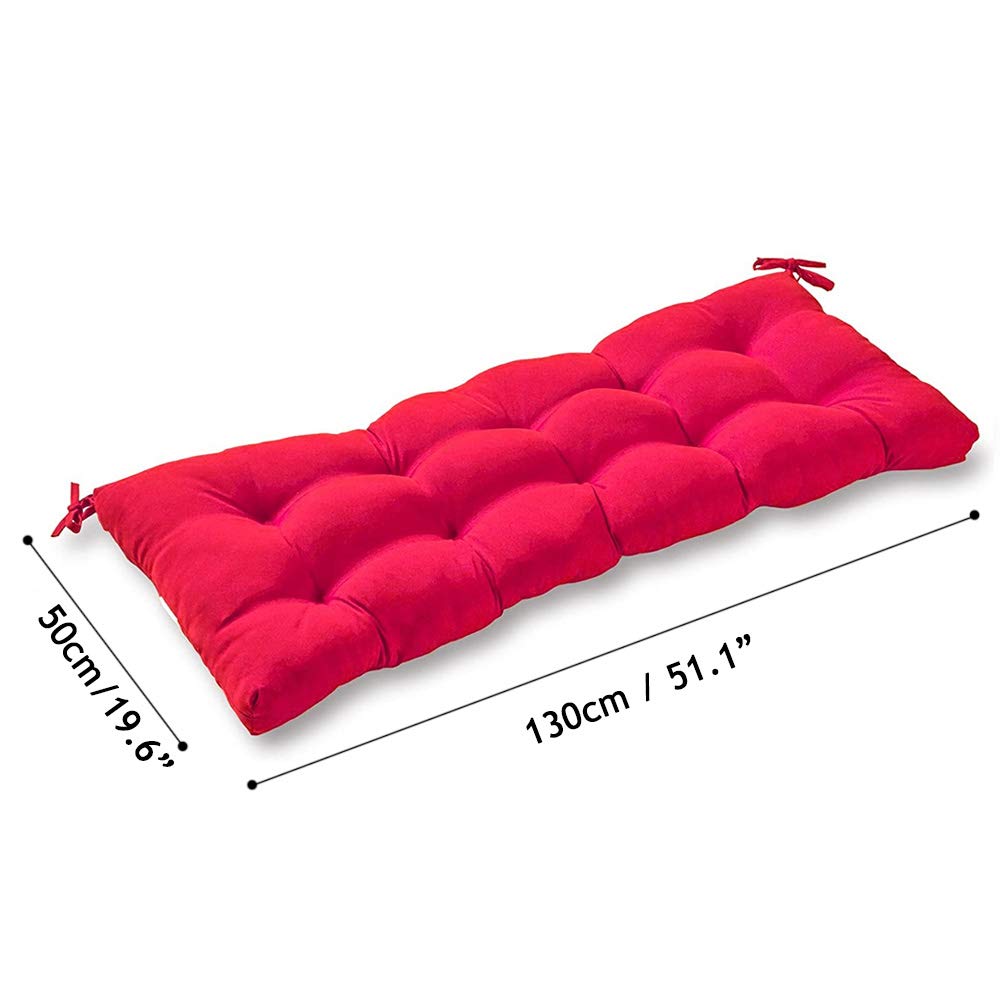 Indoor/Outdoor Loveseat Cushion, 51" Patio Bench Cushion Soft Rocking Chairs Pad Lounger Recliner Seat Cushion Thicken for Wicker Loveseat Settee
