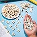 150 PCS Wood Magnetic Letter, Wooden Letter Magnets for Fridge Refrigerator Wall, Alphabet Tile Letters Magnetics for Fun Learning Decorative Game Board