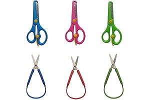Loop Scissors for Children and Teens with Special Needs (6-Pack)