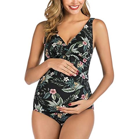 EastElegant Maternity Floral One-Piece Swimsuit Cover