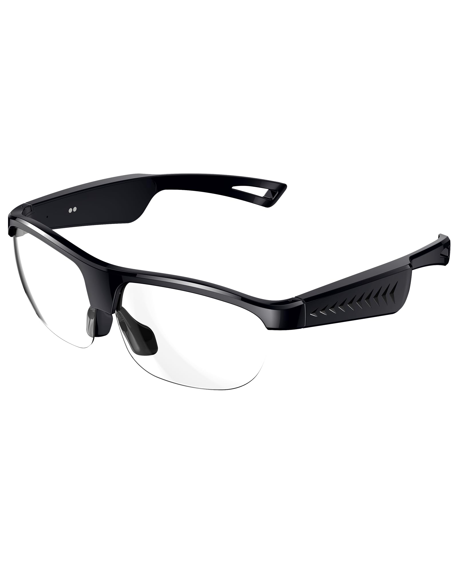 Coucur Bluetooth Glasses with Bluetooth Speaker-No Camera Smart Glasses UV Protection Polarized Sunglasses Touch Control Open Earbuds for