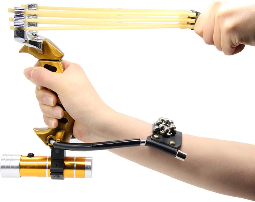 Slingshot,Professional Hunting Slingshot Set,Wrist Rocket Slingshots for Adults, High Velocity Catapult Slingshot with Ammo Balls and Rubber Band