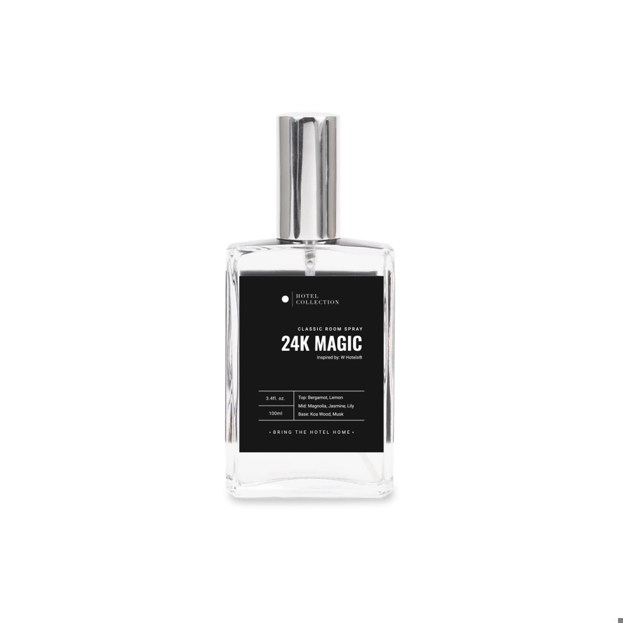 Hotel Collection - 24K Magic - Essential Oil Room Spray - Luxury Hotel Inspired Aromatherapy - Hints of Zesty Citrus, Floral Jasmine, & Lily - Hypoallergenic - Air Freshener Spray - 100mL/3.5 FL Oz