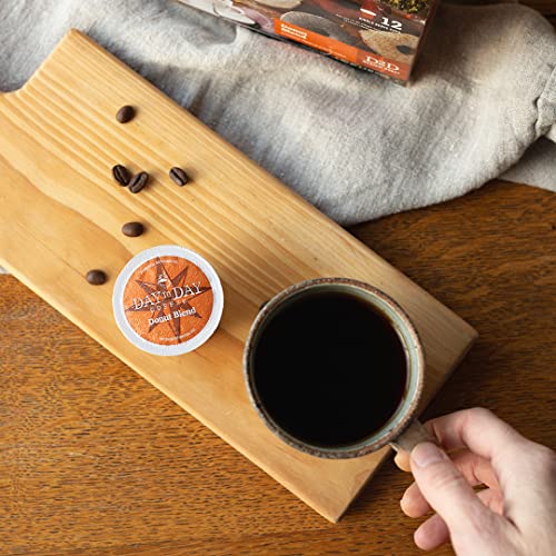 Image of Day To Day Donut Blend Medium Roast Single Serve Coffee Pods, 12-Count Box (Pack of 6) for K-Cup Keurig Brewers