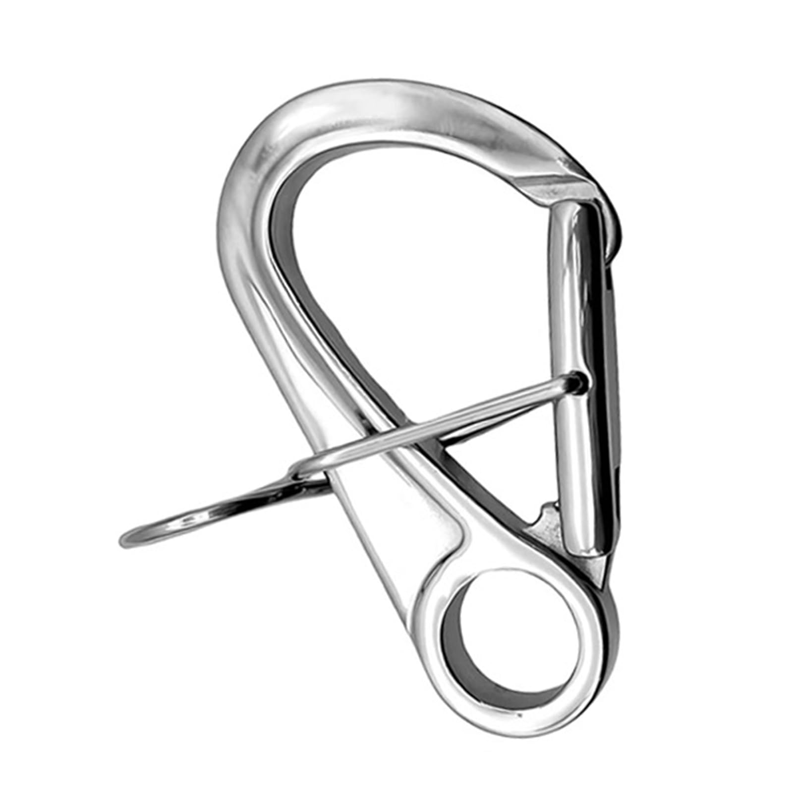 Professional Resistant 316 Stainless Steel Auto Locking Carabiner Hook for Marine Kayak Boats and Climbing Safe Gear Vessel Hardware
