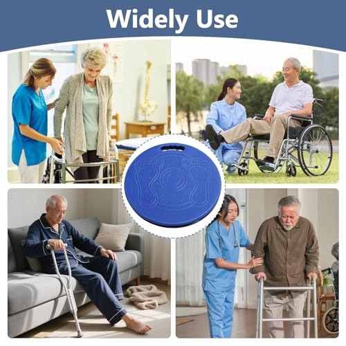 Drehscheibe Umsetzhilfe für Ältere Behinderte Patienten, 39cm Drehscheibe Umsetzhilfe tragfähig 150kg Transferplatte Anti-Rutsch Transferscheibe für Häuslichen Pflege Mobility Aid Transfer Disc