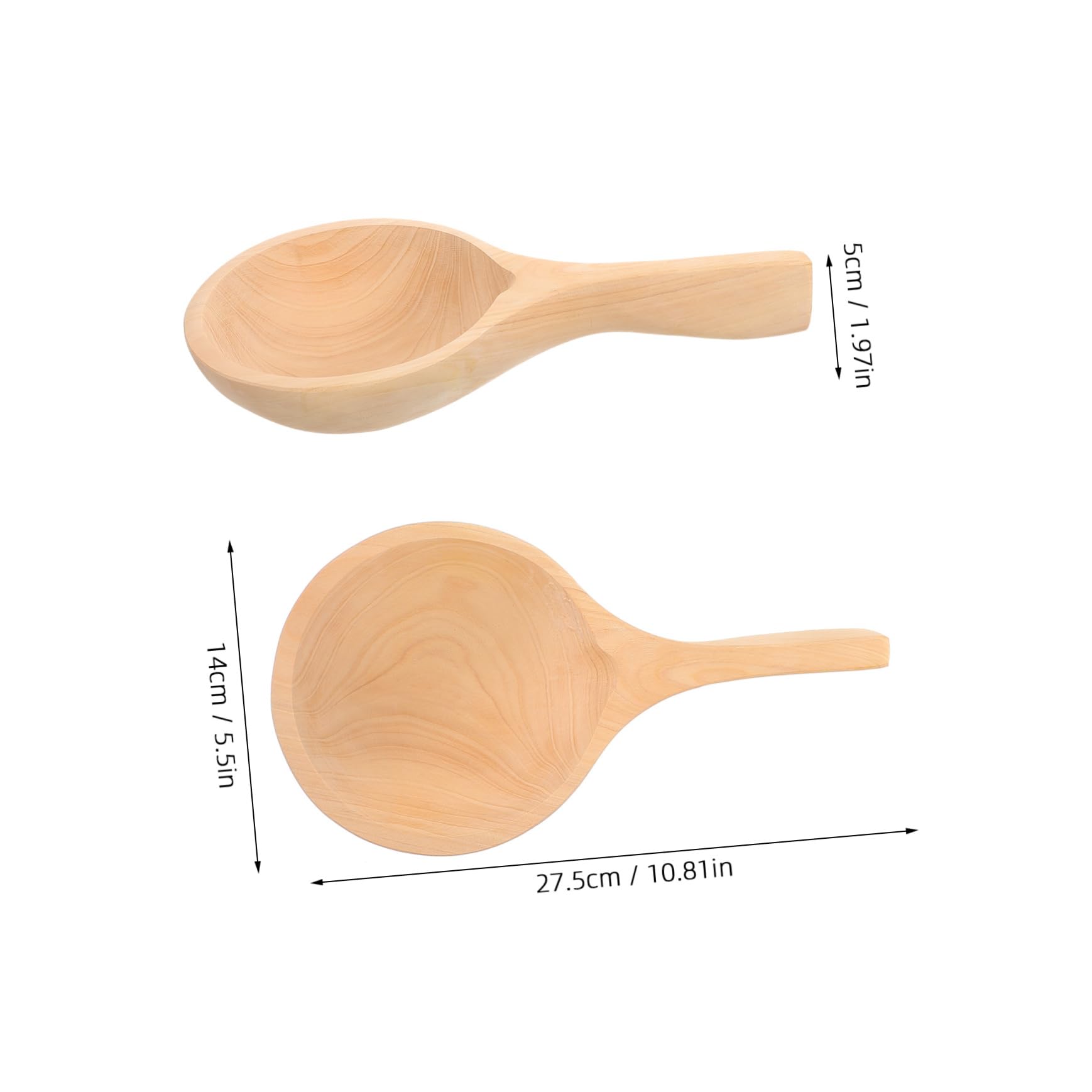 PRETYZOOM 4 Uds Cuchara De Madera Cucharón De Sopa Cuchara De Agua Para El Hogar Cucharón De Madera De Agua Utensilios De Cocina Cucharón De Para Cocina Cucharón De