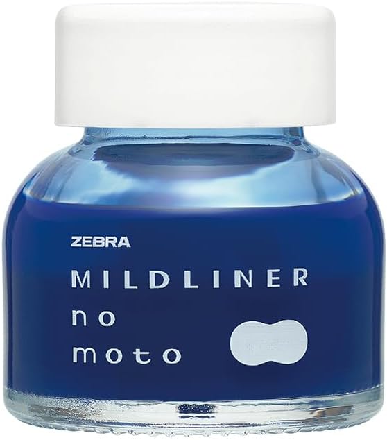 Zebra Highlighter, Bottle Ink, Under Mild Dark Blue P-WI1-MDB