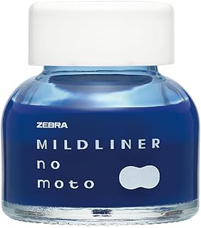 ゼブラ 蛍光ペン ボトルインク マイルドライナーのもと マイルドダークブルー P-WI1-MDB