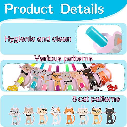 Hotop 48 Pcs Cat Blowouts Cat Theme Birthday Supplies Kitty Blowers Dollhouse Noisemakers Blowouts for Birthday Decorations