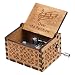 Wooden Hand Crank Rainbow Music Box Classic Vintage Wood Handmade Musical Boxes Best Gift for Kids,Friends (Over The Rainbow)