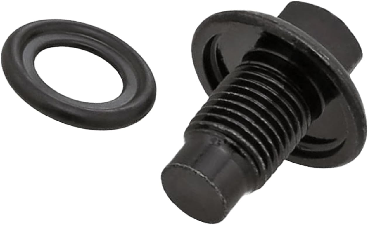2PCS Oil pan Drain Plug with Seal for Land Rover Range Rover LR3 LR4 Jaguar Ford Motor Company and Other Models Replacement# LR073675 1013938 1005593 F75E-6730-BA 9659107280 AJ83017 AJ813202 30711617