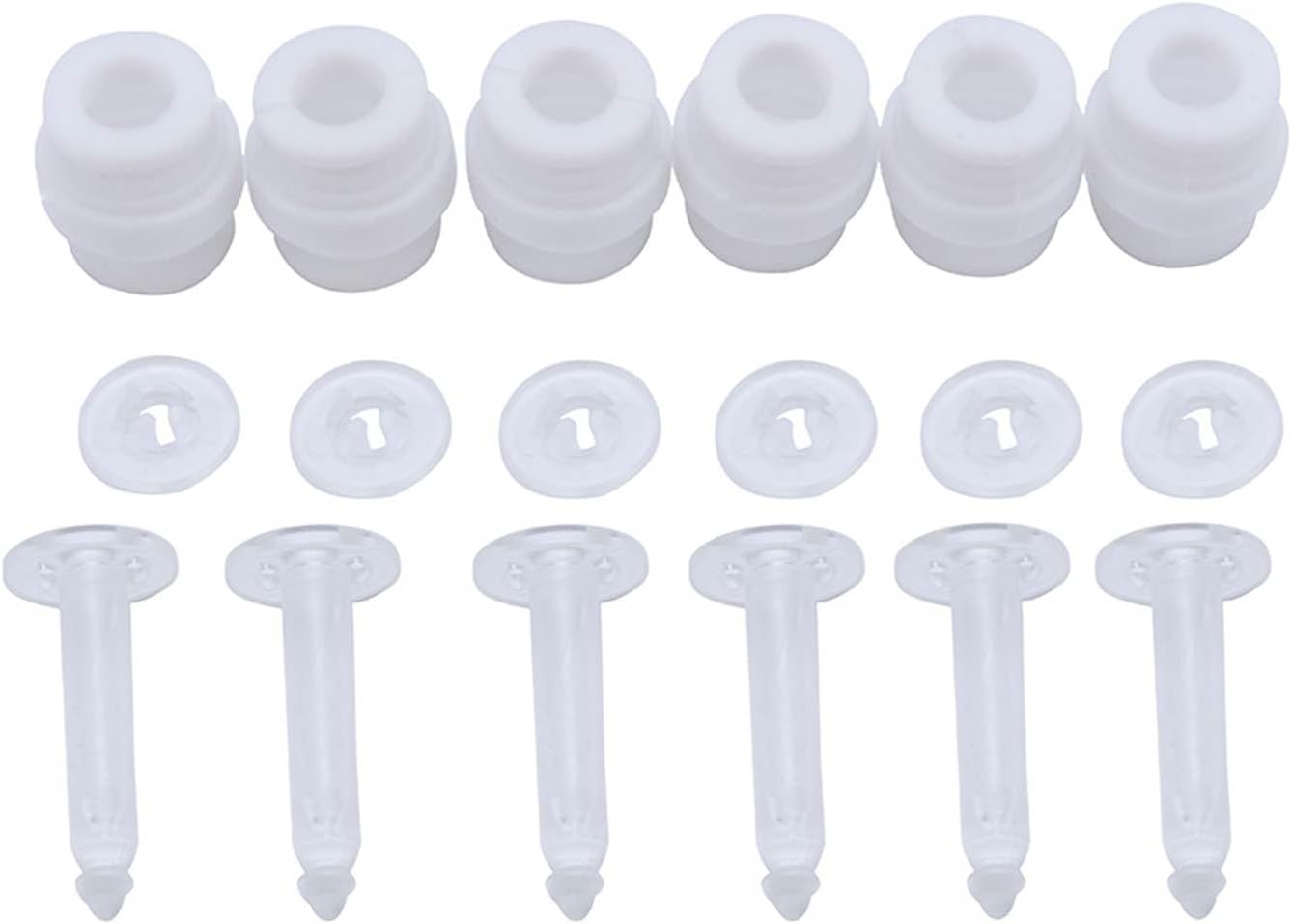 3, Vibration Isolator Kit with White Rubber Balls & Anti-Drop Pins for Drone Gimbal Mount Stability, Easy Installation