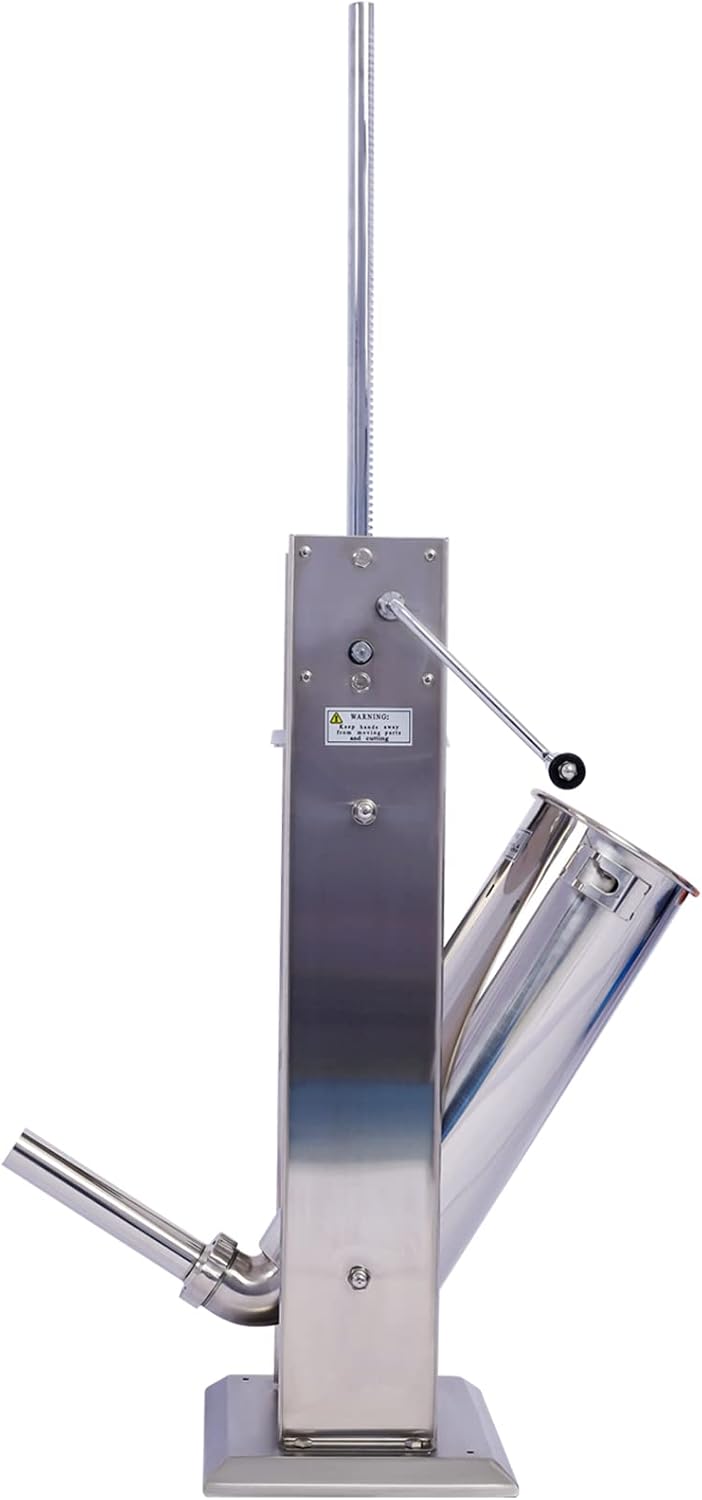Sausage Stuffer, Manual 11LB/5L Sausage Maker Machine, Meat Stuffer with Dual Speed, Stainless Steel Heavy Duty Sausage Filler with 4 Stuffing Tubes, for Commercial and Home Use (11LB/5L)