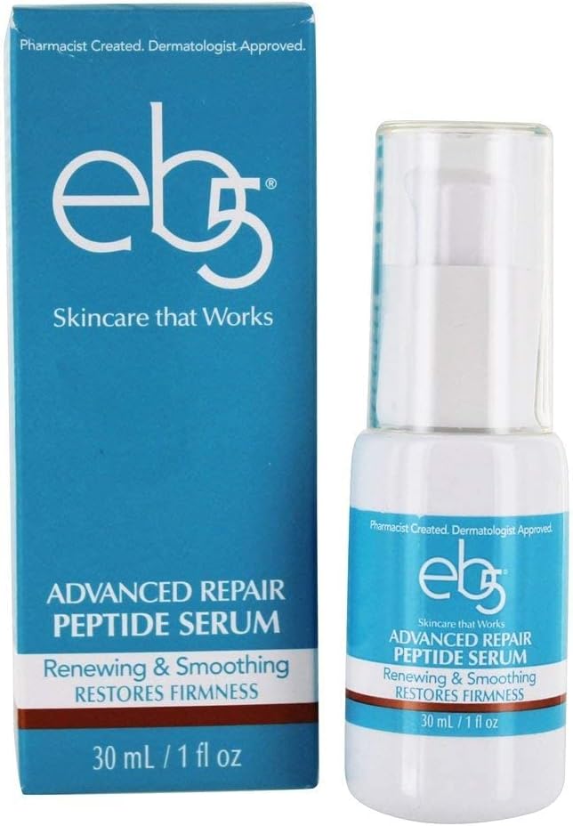 eb5 Advanced Repair Peptide Serum, Renewing, Hydrating, Vibrant Skin, Fragrance Free, 1fl oz