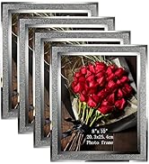 Calenzana 4 Pack 8x10 Picture Frames, Sparkle Glass Photo Frame 8 by 10 Set for Tabletop, Horizon...