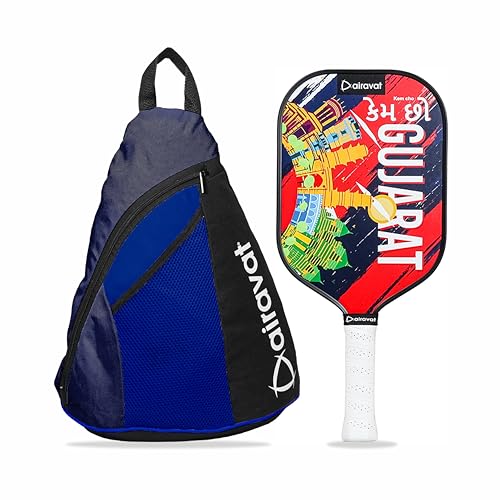 Image of City Edition 7416 (Gujrat) Pickleball Paddle Features 3K Carbon, hot-Pressed Build for Power, Spin, and Control. India's 1st Paddle Blending City Heritage with Modern Design for top Performance.