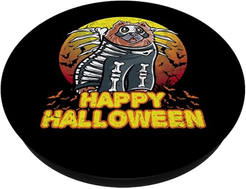 Miniatura 2 de Chow Chow Happy Halloween Costume Skeleton PopSockets Standard PopGrip
