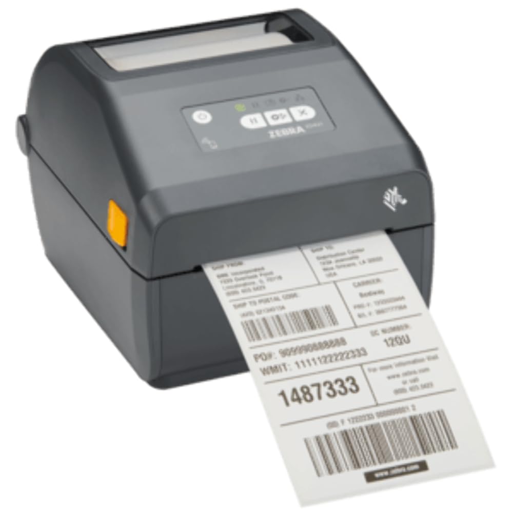 Zebra Thermotransfer Desktopdrucker ZD421 - USB, USB-Host, Ethernet und Bluetooth Konnektivität - Geeignet für Anwendungen in Logistik, Fertigung, Einzelhandel und Gesundheitswesen