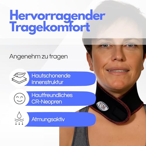 Nackenbandage TSM aktiv – Neoprenbandage zur Unterstützung und Wärme
