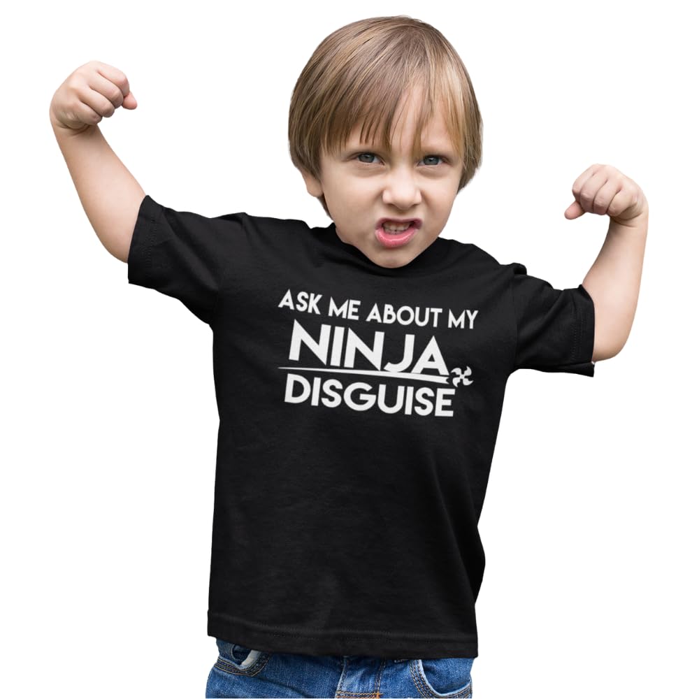 Funny Do You Want to See My Ninja Disguise Funny Flip Tee Ninja Lovers regalo per bambini adolescenti adulti unisex t-shirt