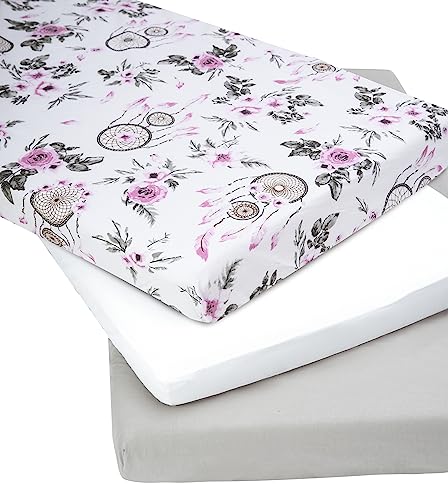 Medi Partners Set of 3 pcs. Fitted Sheet 60x120 cm 100% Cotton Baby Bed Linen Baby Mattress Sleeping Bag Cot Baby Cot - Image 2