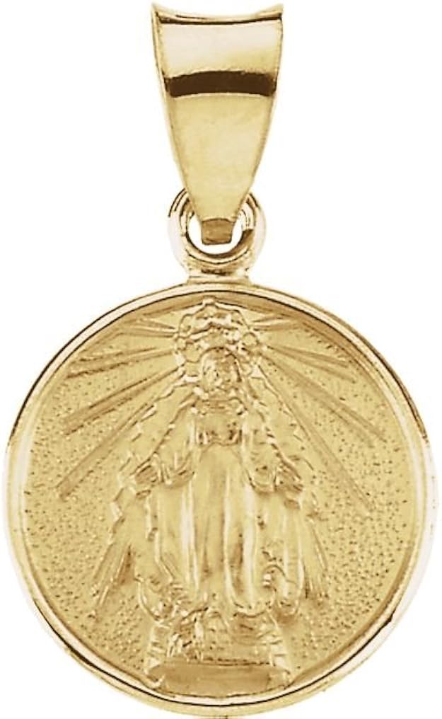 18k Yellow Gold Miraculous Medal (13 MM) The Men's