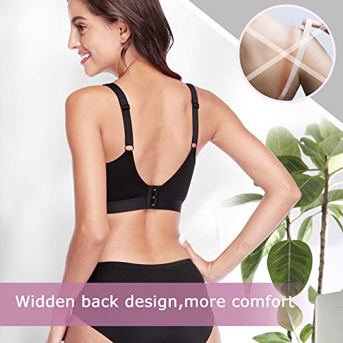 Lupantte 1 Puming Bra + 2 Nursing Bras 3Pack Set. Hands Free Breast Pump Bra. Breastfeeding Bras with One-Step Clip. Adjustable Breastfeeding Bra for Pumping. Fit Most Breast Pumps (Medium)