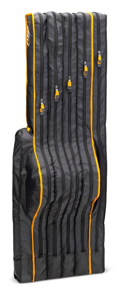 Sänger Top Tackle Systems MS Range Max Holdall LSC torba na wędki, materiał 200D, wyściełane paski plecaka, 3-5 wędek, wzmocnione dno, 167 x 48-68 x 25 cm, na sprzęt wędkarski, czarny, Modell 4+1