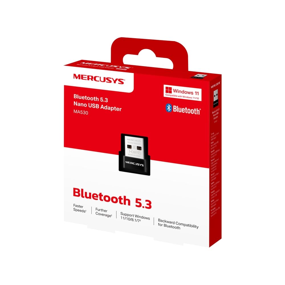 Mercusys MA530, Bluetooth 5.3, adapter Nano USB