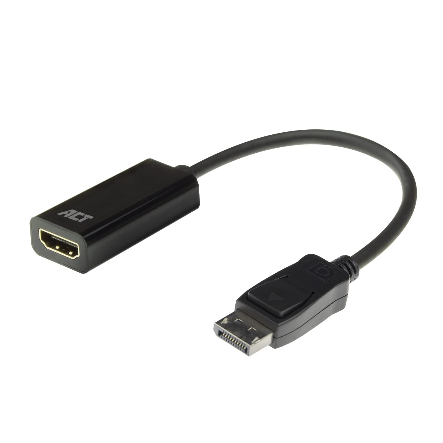 ACT 4K DisplayPort to HDMI Adapter, Ultra HD 4K@30Hz, Connect PC to HDMI Monitor/Projector – AC7555