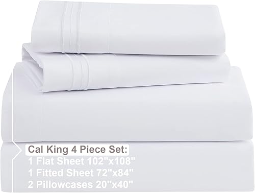 Miniatura 2 de Nestl - Juego de sábanas. Juego de sábanas 1800 con bolsillo profundo  Sábanas de microfibra de doble cepillado lujosas de hotel  Sábana de colchón