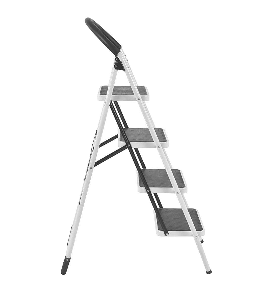 Dortel Alloy Steel Family USE- 4 Step Ladder DTLD-003 Silver Finish 2