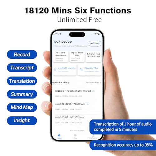 Image of AI Voice Recorder, AI Note Taker 64GB with App Control, AI Technology Transcribe & Summarize Free, 121 Languages, Audio Recorder Device for Meetings & Calls, Ultra-Slim /Display, Magnetic Case, Grey