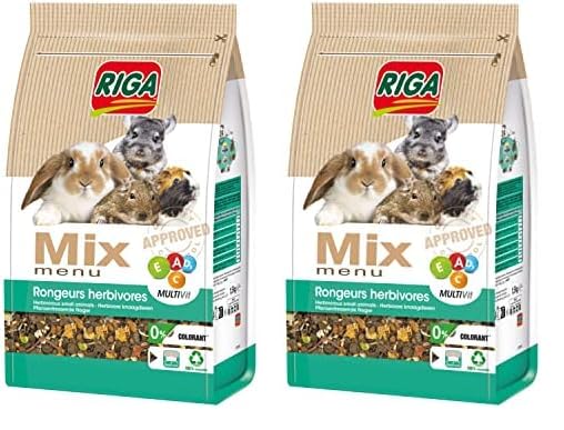 Riga Mix Menu Herbivores, 1.5KG (Lot de 2)