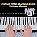 BEATBIT Piano Notes Guide for Beginner, Removable Piano Keyboard Note Labels for Learning, 88-Key Full Size, Made of Silicone, No Need Stickers, Reusable and Comes with Box (Rainbow Colors）