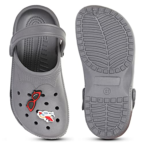 Image of MOZAFIA CHIKU Super Lightweight Cushioned Footbed EVA Sole Pull ON Washable Clogs for Kids