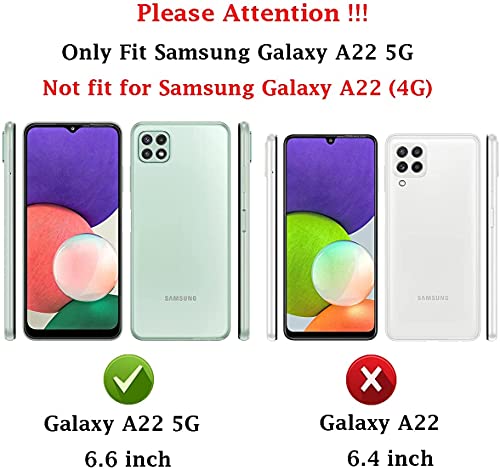 Coque Galaxy A22 5G antichoc renforcée et sa protection d'écran 360 - 5