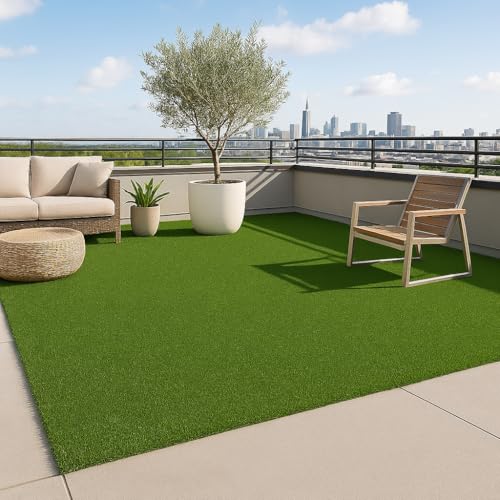 Ottomanson Artificial Turf Golf Hitting Mat 6'6" x 8' Indoor/Outdoor